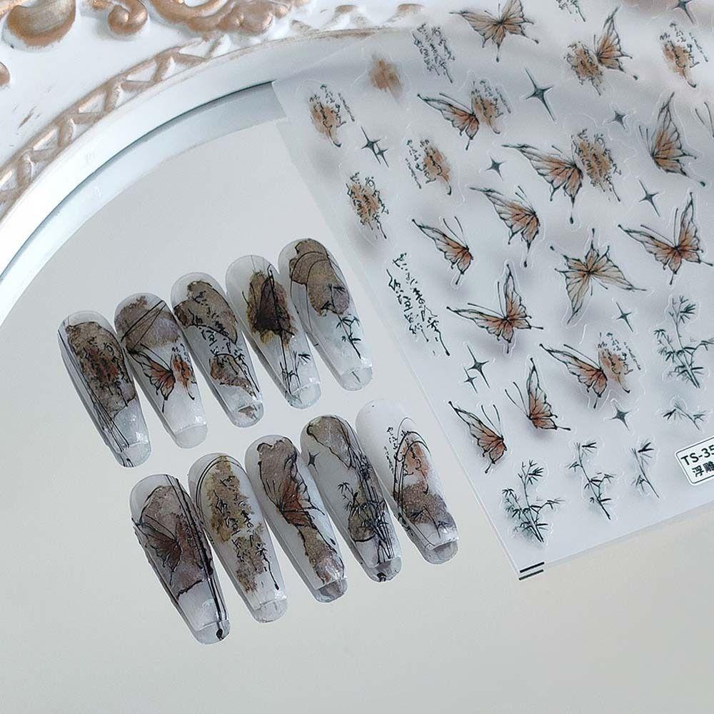 

Кристаллические наклейки Бабочки Наклейки для ногтей DIY Подвески для ногтей Бабочки Украшения для ногтей Маникюрный салон M264