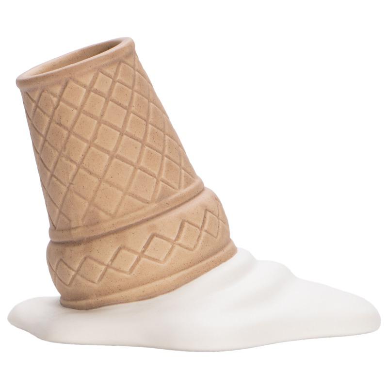 Ice Cream Vase Decoration Creative Ceramic Dried Flower Vase Dining Table Flower Arrangement Art Room Aesthetic Decoration