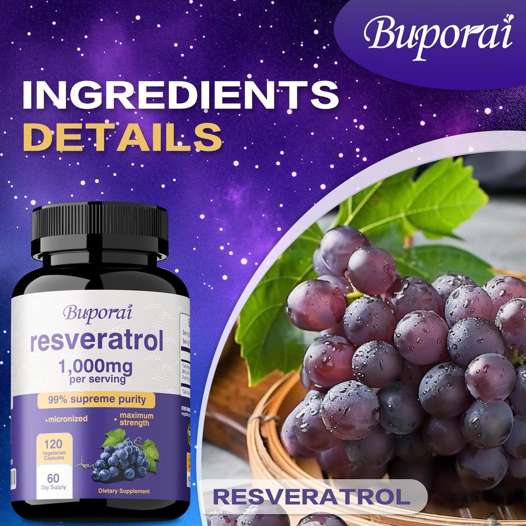 Resveratrol 1000 Mg, an Antioxidant That Maintains Normal Cellular and Cognitive Function.