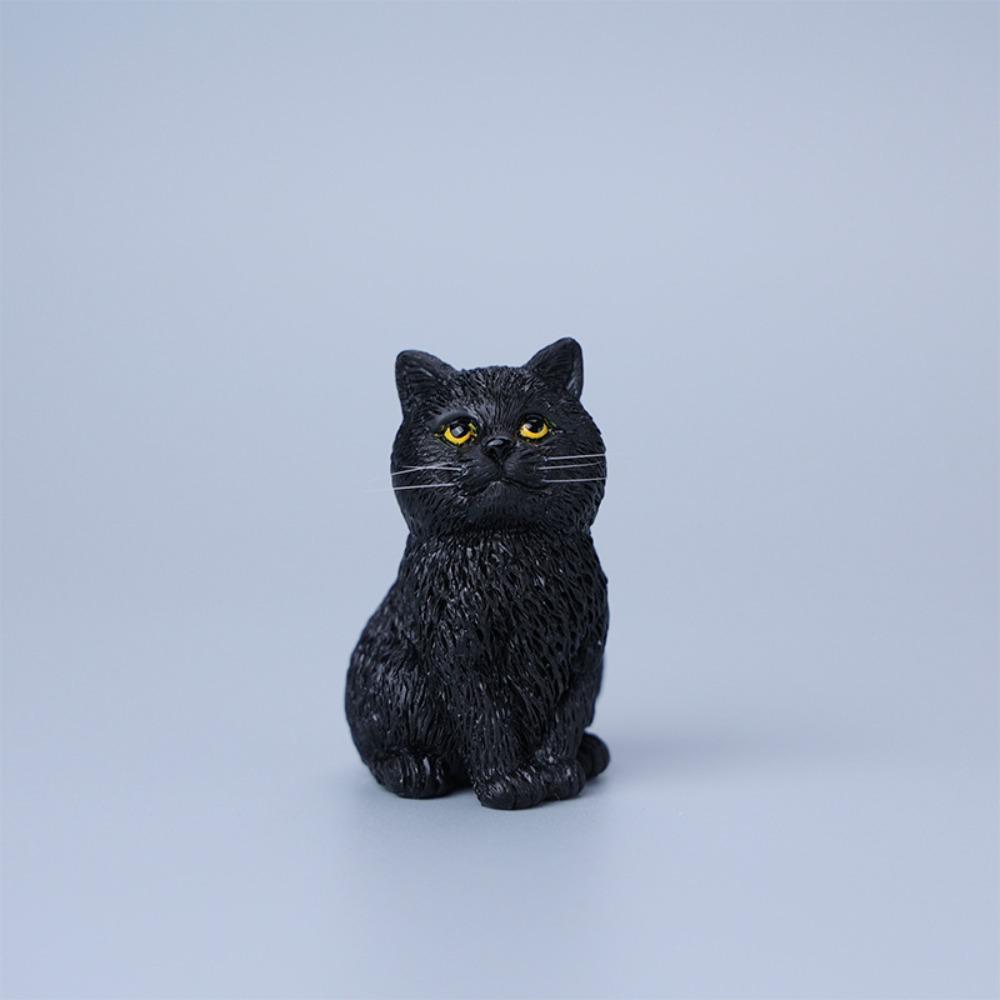 Simulation Cat Ornament Sitting Cat Decoration Creative Cat Pet Model Desktop