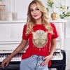 Butterfly T-Shirt Jewellery Shirt Golden Butterfly Tee Mother Day Gift for Mama Mom Granny Grandma Grandmother Gran Nana Sister Aunt Women