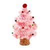 Handmade Knitted Christmas Tree Ornament – Creative Holiday Yarn Decoration For Home, Table, And Gift Display