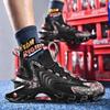 Men Sneakers Flying Woven Casual Sports All-match Men's Shoes Plus Size Shoes Shock Absorption TPU Sole Air 46
