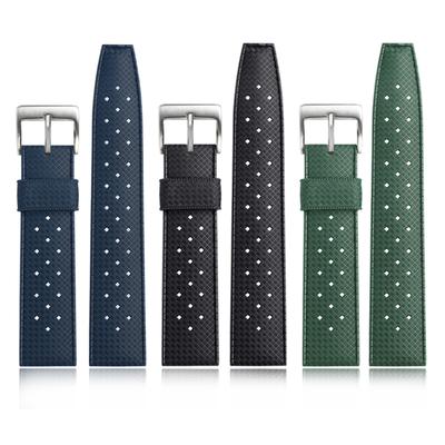 22MM Tropical Fluoro Rubber Watch Strap 20 MM Replacement For Seiko SRP777J1 Watch Band Diving Waterproof Bracelet Strap For Men