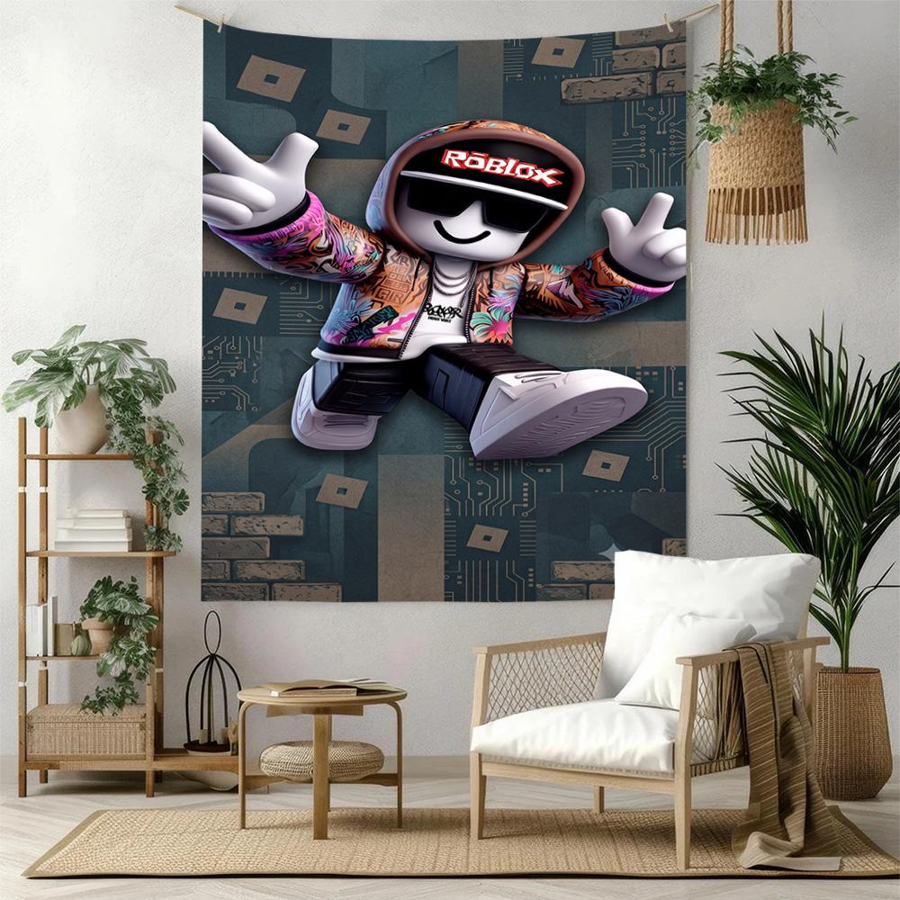 Roblox Wall Decor Tapestry Art For Pet Memorial Birthdaywedding Party Backdrop Family Gift