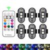 Auto Motorrad RGB LED Stroboskop Lichter 8 Farben LED Blitz Position Kabelloses Licht Flugzeug Flugzeug Hubschrauber Warnlichter