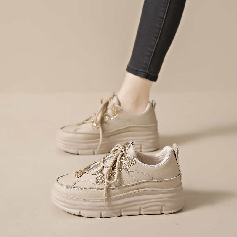 Fashion Thick Bottom Desert Color Large Size Loafers Casual Hawaiian Shoes Sneakers For Woman Sport Temis Luxus Everything Funky