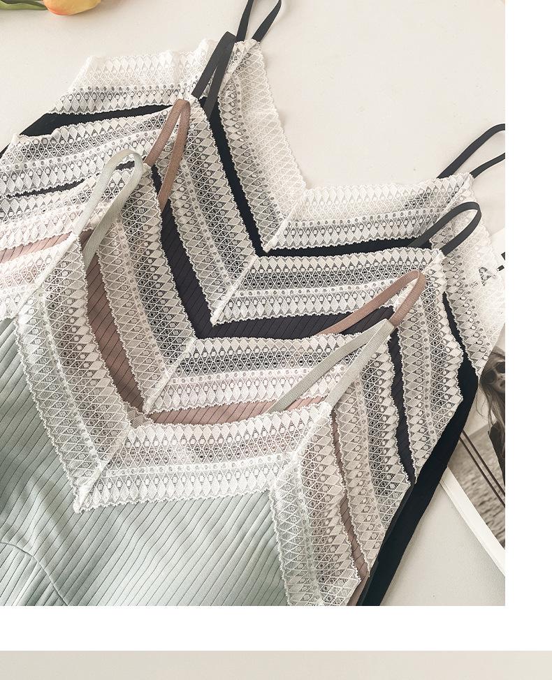 2025 Pure Desire Women's Summer Pajama Set: Lightweight Camisole and Shorts with Chest Pads, Versatile for Indoor and Outdoor Wear.