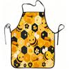 1pc Cute Bee And Honeycomb Print Apron, Durable And Easy To Clean, Adjustable Waistband, Polyester Material, for Kitchen Cooking, Gardening, Orchard P