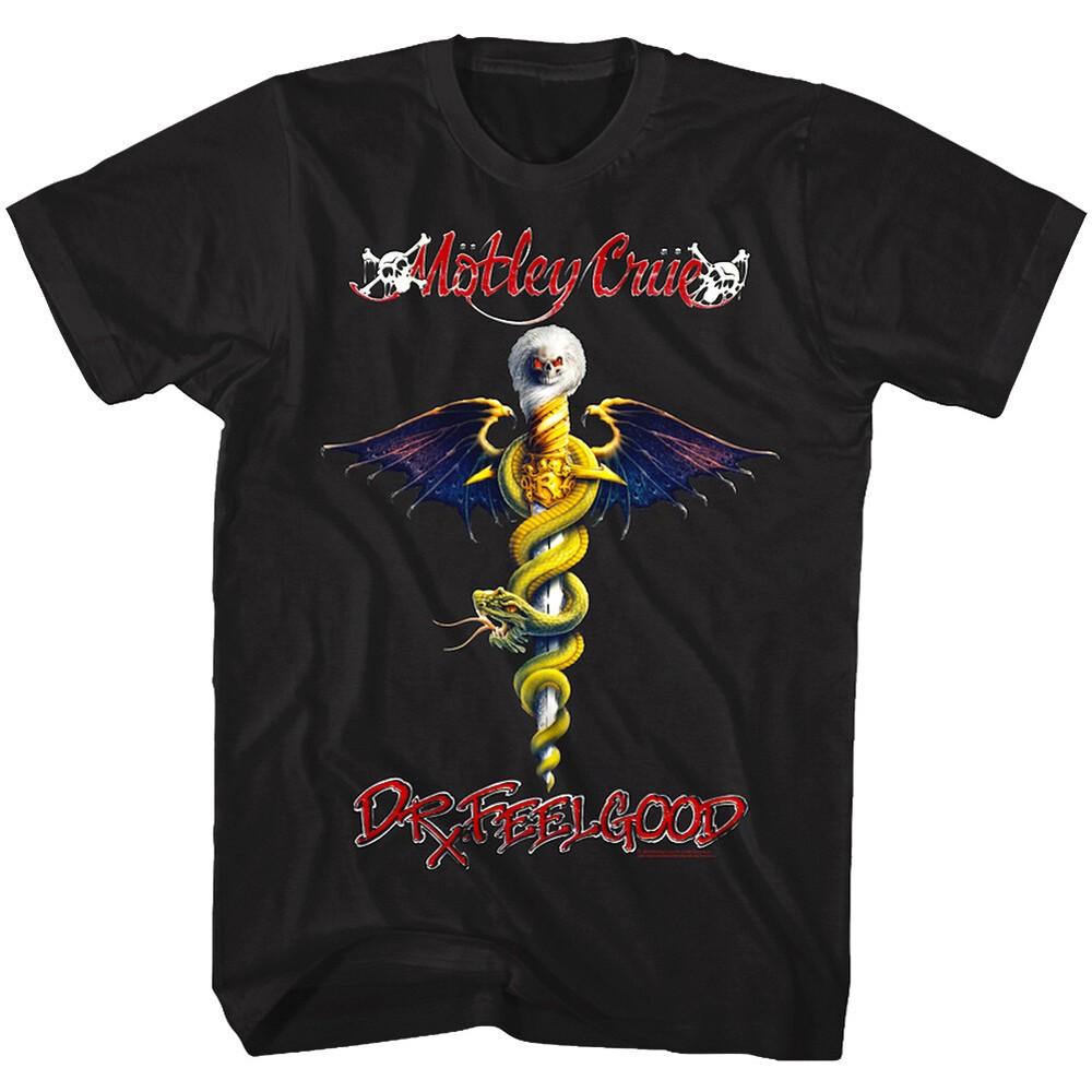 

Motley Crue Dr Feel Good Men s T Shirt Rock Band Album Cover Concert Heavy Metal 4XL