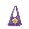 Trendy Small Square Handbag With Vintage Woven Texture Ideal For Daily Use