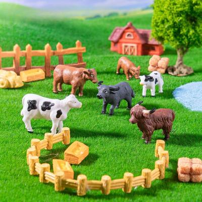 Kleine Dekorationsfiguren für DIY-Miniaturlandschaften & Terrarien 6 Stück