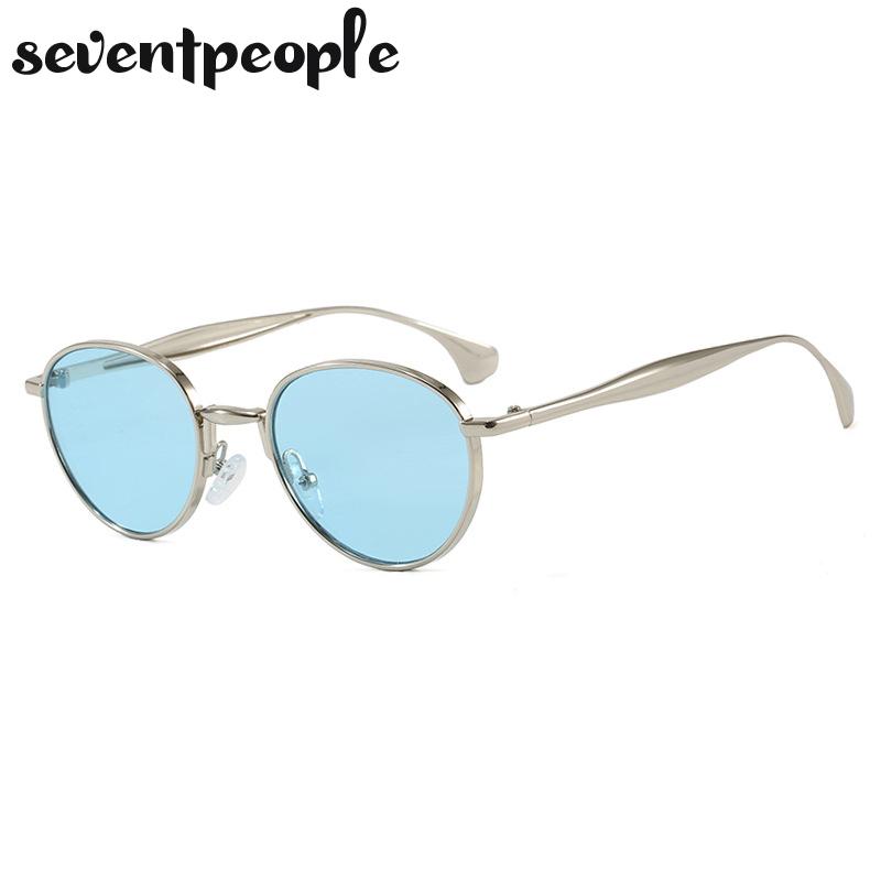 Steampunk Small Frame Oval Sunglasses Women  Luxury Brand Trendy Metal Frame Sun Glasses For Ladies Fashion Shades UV400