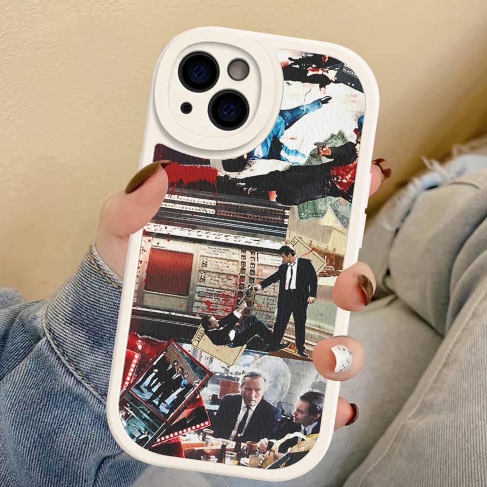 Crime Movie Reservoir-Dog Leather Phone Case For IPhone 16 16e 15 14 13 12 11 Pro Max Plus Mini Cover