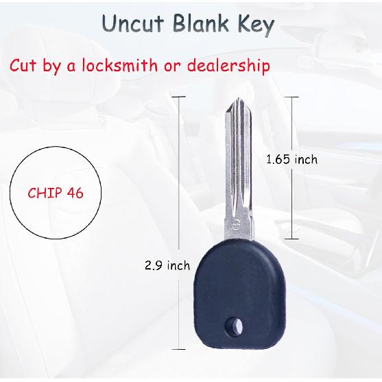 Key Fob Keyless Entry Transponder Ignition Key Fits For 2007-2014 Chevy Traverse Tahoe Suburban / GMC Acadia Yukon / Buick Enclave / Saturn Outlook
