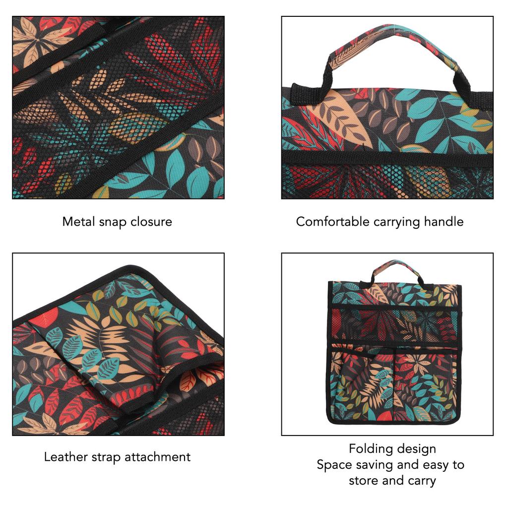 Garden Tool Storage Bag 600D Oxford Cloth Foldable Portable Gardening   with Multiple Pockets for Outdoor Garden