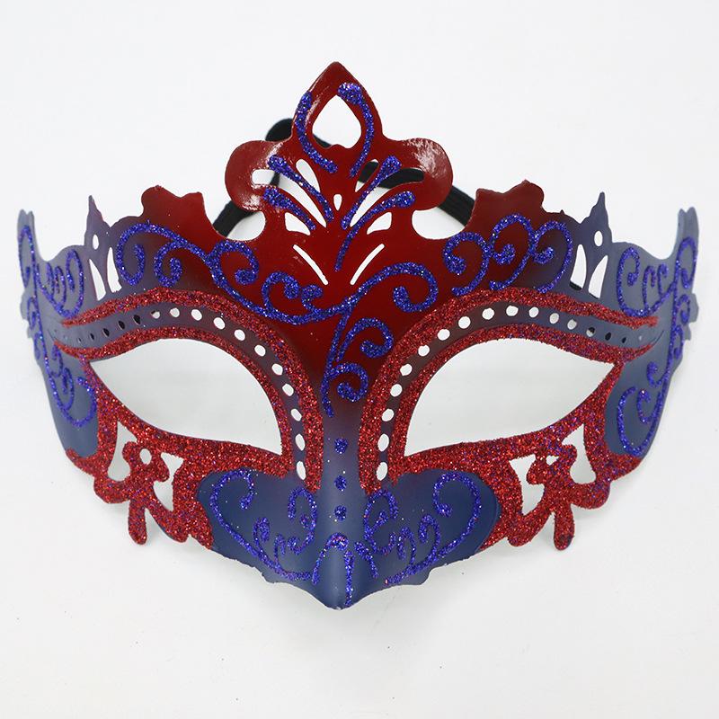 1PC Masquerade Mask Vintage Mask Black Antique Copper Half Face Mask Plastic Halloween Costume Party Mask Women Men