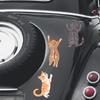 Cartoon Drei Kätzchen Glas Auto Hintergrund Verschönerung Dekoration Aufkleber