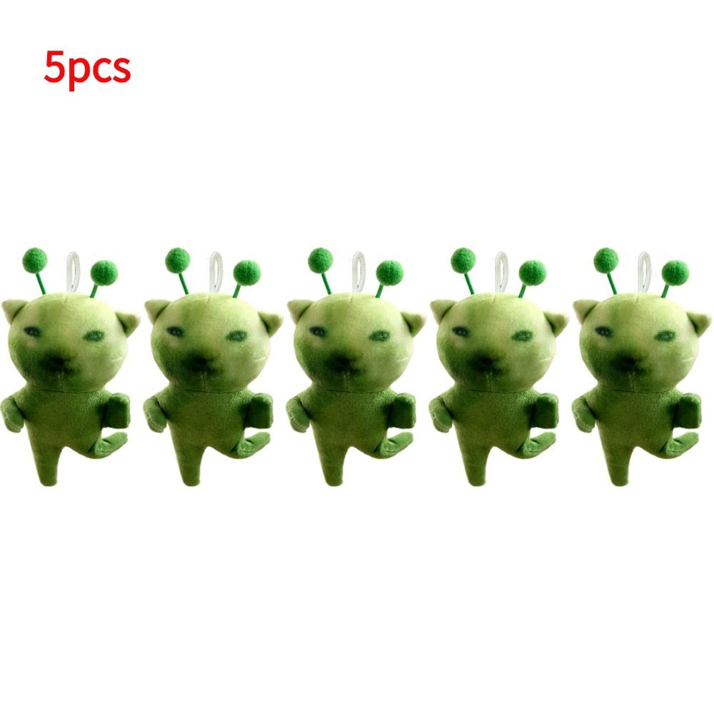 Green Alien Cat Plush Toy Stuffed Animal, Creative Ugly Cute Plushie Keychain For Gifts Green Alien Cat Plush Toy Stuffed Animal