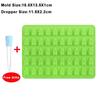 Reposteria Gummy Bears Silicone Mold Dropper Pastry Molds Creatives Bakeware Kitchen Decorating Tools Baking Styling 50Grids Bar