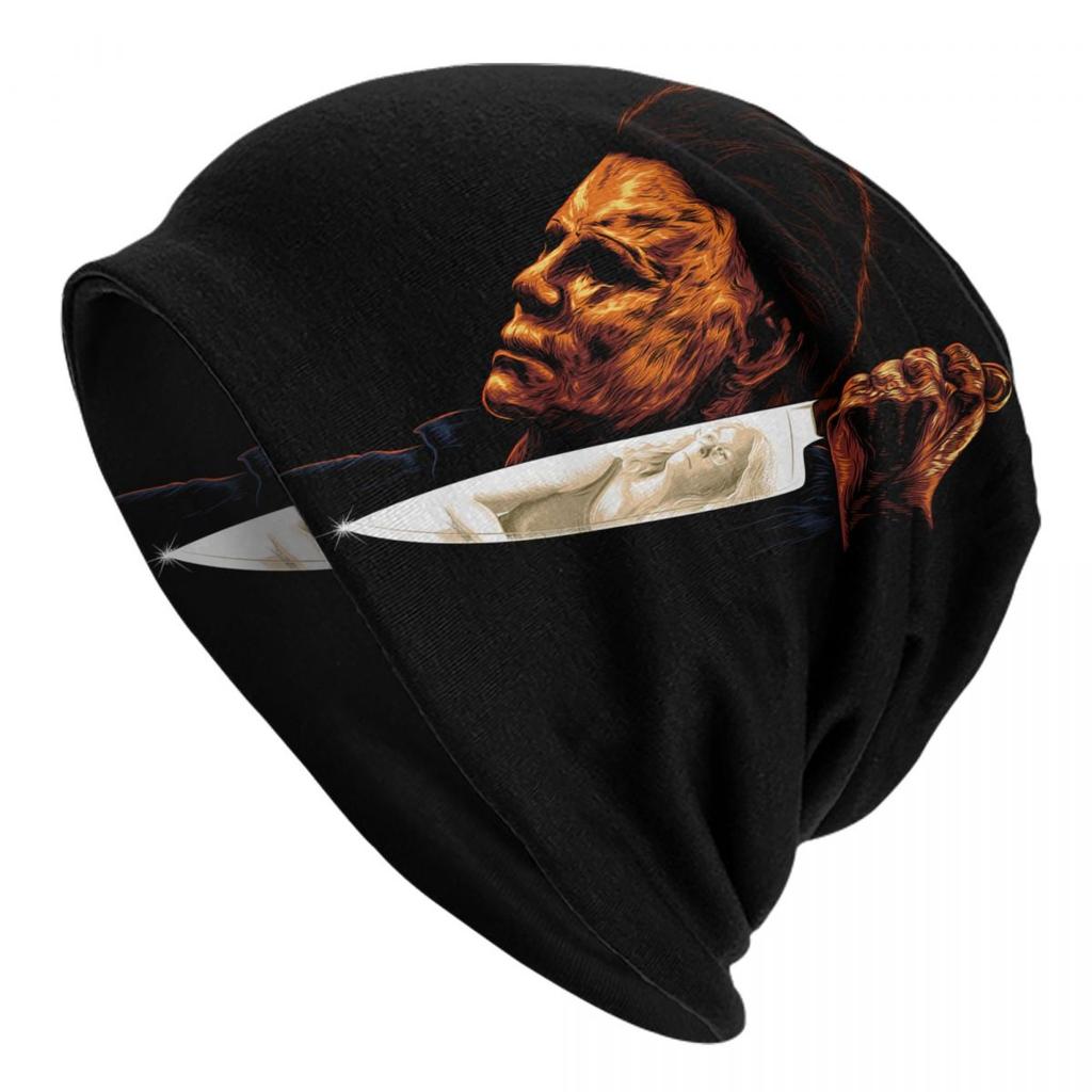 Individuelle Michael Myers Halloween Horrorfilm Mützen Beanies Mützen Cool Winter Warm Unisex Damen Strickmützen Unisex Erwachsenen Mützen