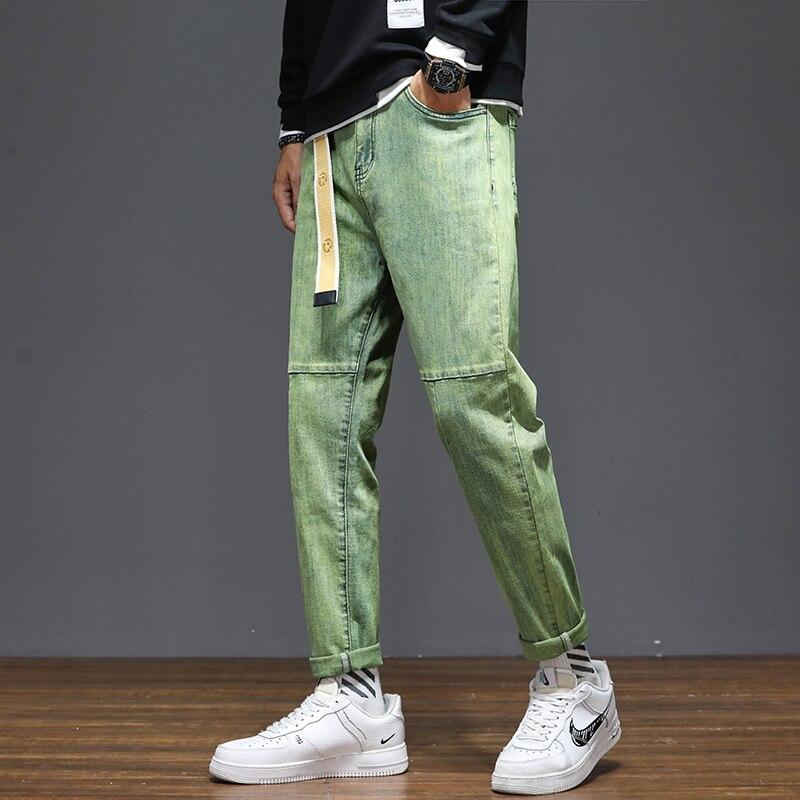 Buy Green Jeans Men Harem Pants Stretch 