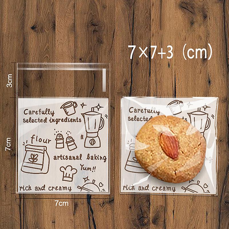 

100Pcstransparent Plastic Bag Thank You Self-Adhesive Bags For Homemade Party Gifts Beads Earrings Bag Diy Jewelry Packaging Bag S5