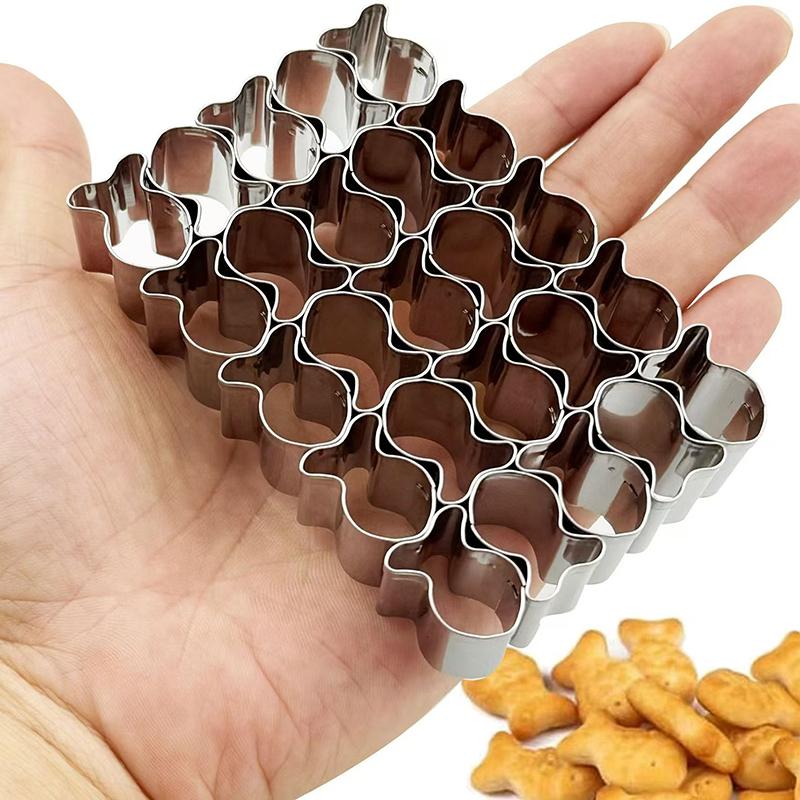 Fish Cookie Cutter Stainless Steel Fish Cracker Cookie Cutter Unique Fish Cookie Molds Mini Cookie Cutters For Baking
