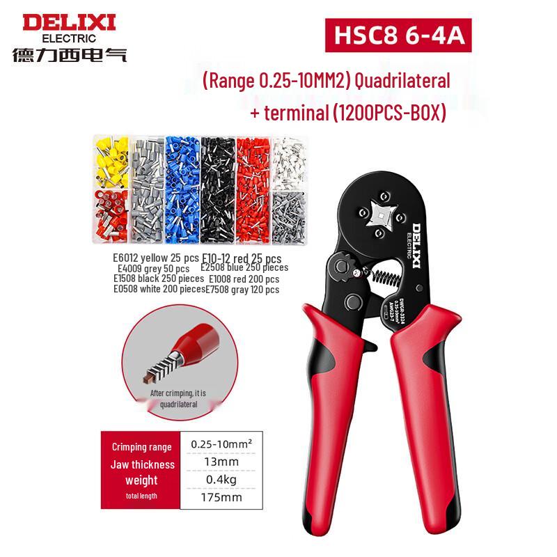 DELIXI Cold Press Terminal Crimping Pliers