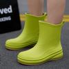 Women Waterproof Rain Boots New Non-Slip Soft Sole Outdoor Hiking Car Wash Kitchen Fashion Shoes