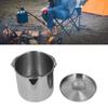 1.2L Stainless Steel Camping Kettle Portable Teapot Coffee Pot Outdoor Cookware for Hiking Camping Picnic
