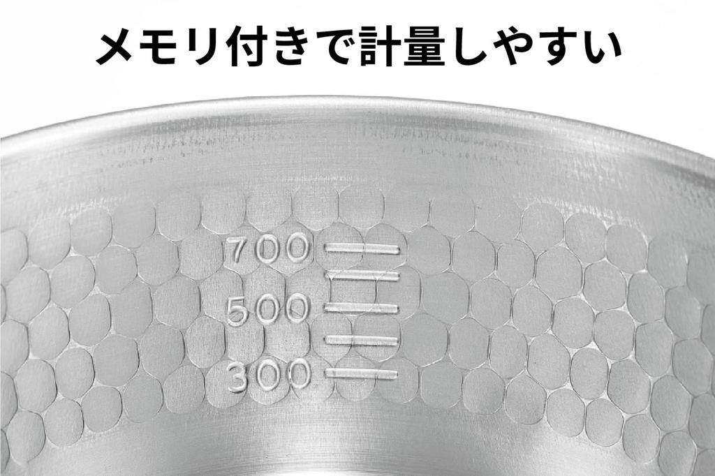 Yokoyama Yukihira Stainless Steel and Copper with for IH and Gas Pot, (Rust-Resistant), Graduations, Tsubame-no-Takumi Sakuragin, 16cm, Silver,