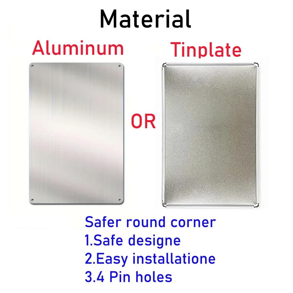 1pc Vintage Aluminium Signs Bathroom Posters Decor Restroom Retro Plaque Plates Wall Art Room Decoration for Bathroom 8x12 Inch