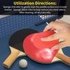 Roter Tischtennisschläger-Reinigungsschwamm, Weicher Gummi-Radierbürste für Ping-Pong-Schlägerpflege, Staubschutz-Reinigungszubehör-Set