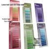 Gradient Transparent Sticky Notes and PET Colored Index Tabs with Morandi Colors, Memo Indicators, Ruler, and Bookmark for Loose-leaf Organizer