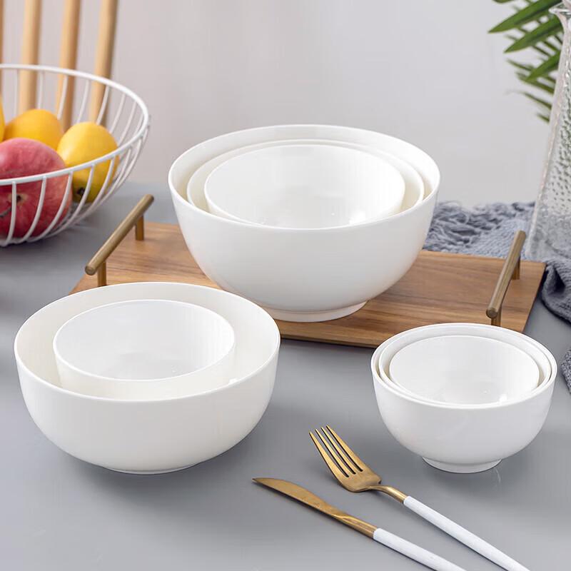 6-inch White Round Serving Bowl