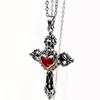 Gothic Style Dark Cross Love Pendant New Retro Old Fashion Clavicle Chain