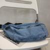 Student's Large Capacity Denim Chest Bag Women's Crossbody Bag Waist Bag