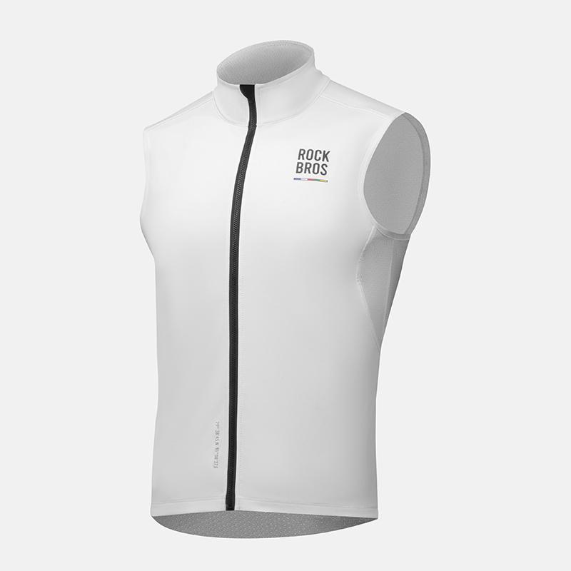 ROCKBROS ROAD to SKY SERIES Running Cycling Keep Warm Vest Women Men Windbreaker Marathon Cycling Autumn Windproof Thermal Vest S белый