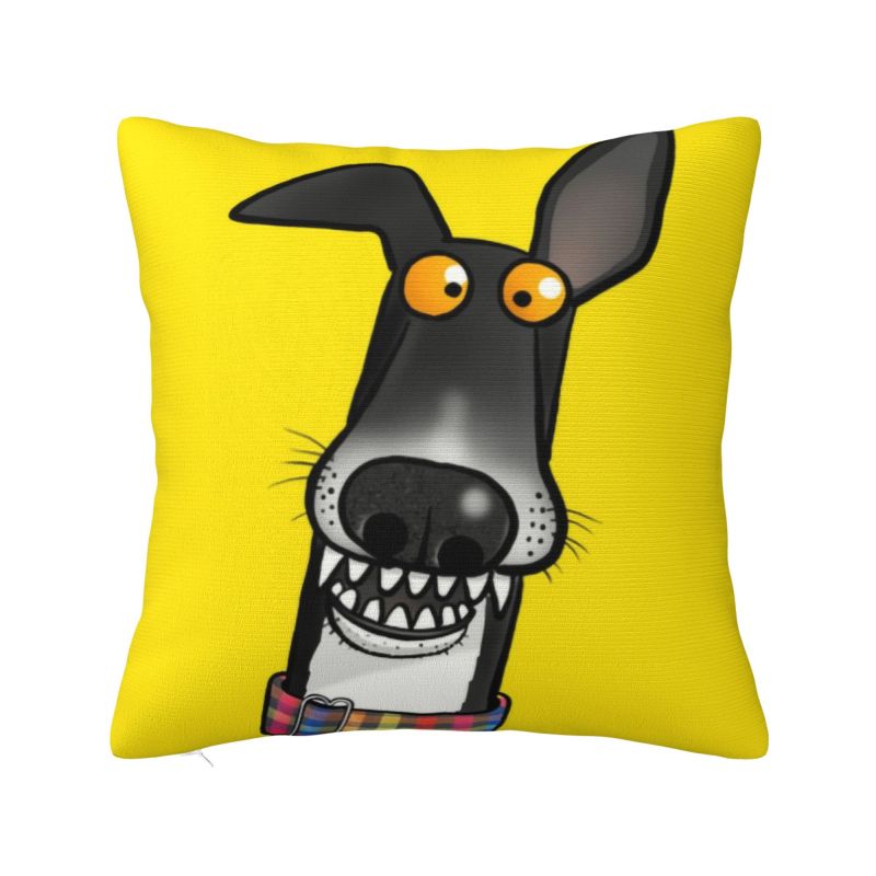 Custom Whippet Greyhound Dog Throw Pillow Case for Sofa Hound Modern Cushion Cover Soft Pillowcase