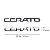 AAAGS1 3D ABS CERATO SORENTO Letter Badge Car Tail Emblem Rear Trunk Decor Sticker for Kia Sportage Rio Soul Picanto Optima Ceed Forte