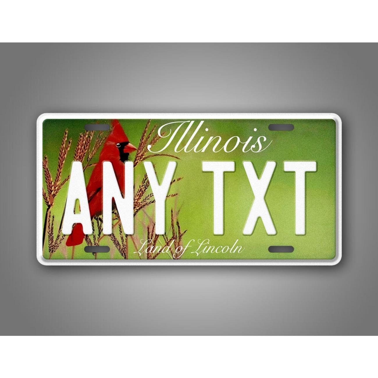 

Vintage Illinois Cardinal Bird Metal Tin Sign Retro Home Decor Wall Art белый