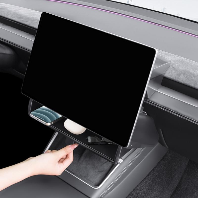Vehicle Specific Storage Box for 3 / Y Juniper Magnetic Closure Smooth Design Car Interior Organizer