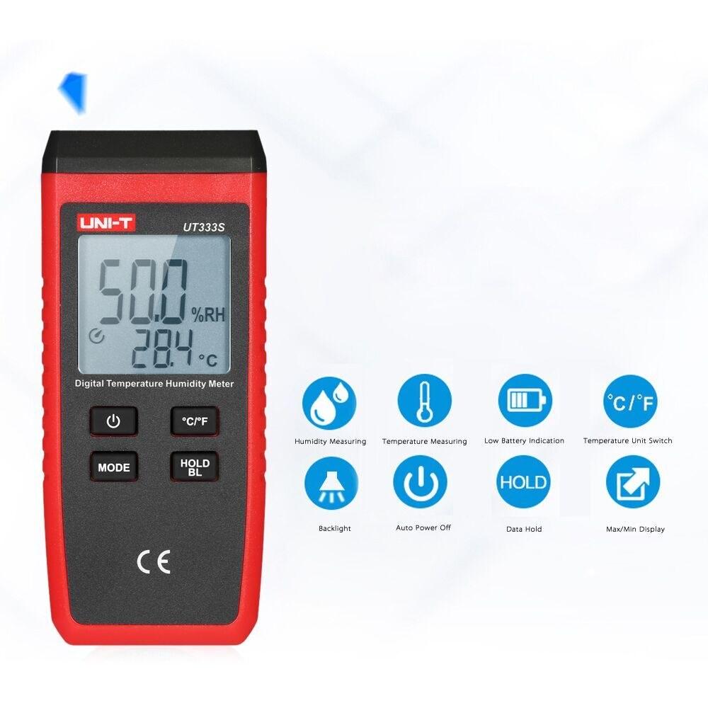 Buy UNI-T UT333S Mini Temperature and Humidity Meter LCD Digital Thermo ...