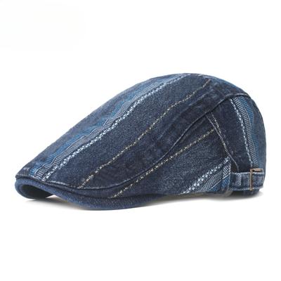 Hut Herren Frühling Sommer Sonnenschutz Vorwärtskappe Sonnenschirm Entenschnabel Barett Damen Outdoor Denim Winddicht Atmungsaktiv Bequem