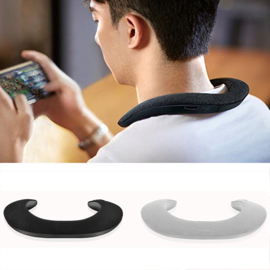 U Shape Neck Band Bluetooth-compatible USB Speaker Portable Wearable Wireless Loudspeaker