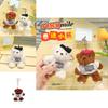 Niedlicher stylischer Teddybär Plüsch Schlüsselanhänger Zubehör im Cartoon-Figuren-Stil