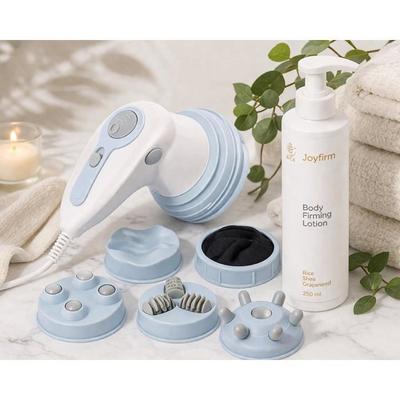 Anti-cellulite Device - CELLUSTOP - 5 In 1 - 5 Interchangeable Heads - 250 Ml Lotion - USB Recharge