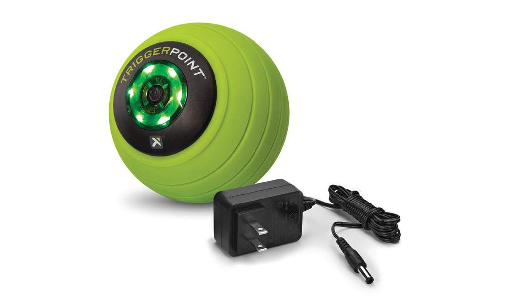 TriggerPoint Massage Foam Stretch Myofascial Release Ball, Roller, Ball, (MB Vibe, 10.16cm Diameter, Electric) [Used]