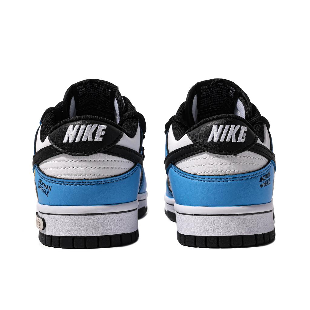Nike Dunk ADCDAVINCI Custom GUMOUT Low Top Skateboard Shoes Men's Blue White Gray DD1391-100(TeamM-GUMOUT S-BOX)